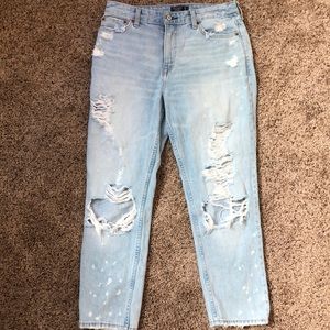 A&F Annie High Rise Girlfriend Jeans